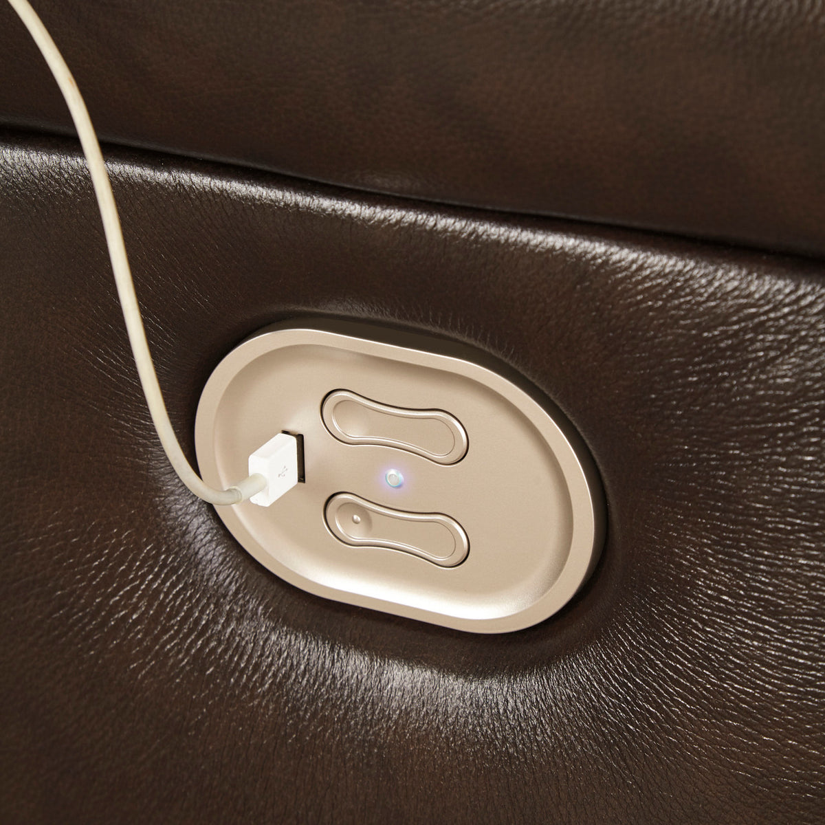 MAINZ Top-Grain Leather 141" Wide Power Reclining Sectional