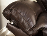 MAINZ Top-Grain Leather 141" Wide Power Reclining Sectional