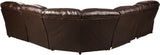 MAINZ Top-Grain Leather 141" Wide Power Reclining Sectional