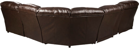 MAINZ Top-Grain Leather 141" Wide Power Reclining Sectional