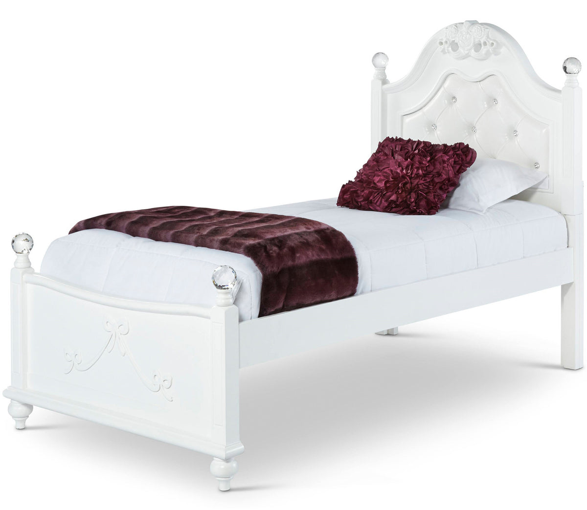MALLORY Poster Platform Bed with Storage Trundle