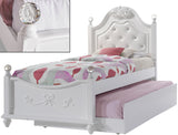 MALLORY Poster Platform Bed with Storage Trundle
