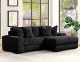 MARCELLA Black 102" Wide Modular Sectional