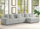 MARCELLA Light Gray 142" Wide Modular Sectional