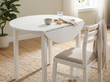 MARCO White 3 Piece Dining Set with Drop-Leafs