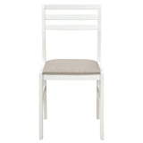 MARCO White 3 Piece Dining Set with Drop-Leafs