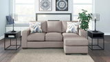 MARFA Gray 85" Wide Reversible Sofa Chaise