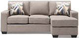 MARFA Gray 85" Wide Reversible Sofa Chaise