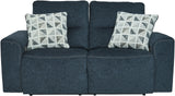 MARKSTON Denim Blue Power Reclining Living Room Set