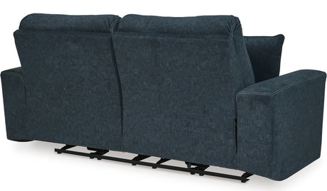 MARKSTON Denim Blue 81" Wide Power Reclining Sofa