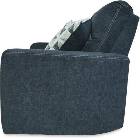 MARKSTON Denim Blue 81" Wide Power Reclining Sofa
