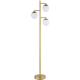 MARYAM Gold 16" x 66" Height Floor Lamp