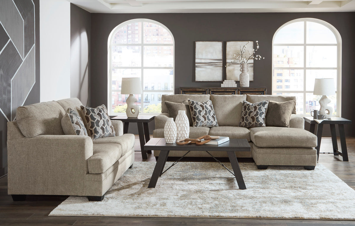MATHEW Taupe 67" Wide x 39" Height  Loveseat