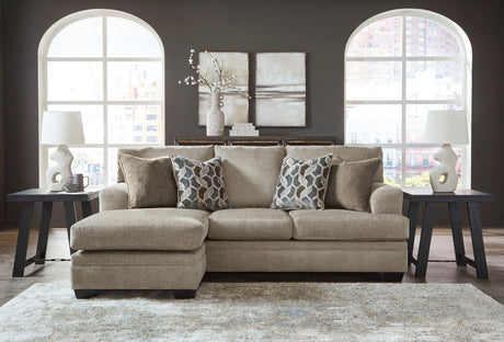MATHEW Taupe Sofa Chaise & Loveseat