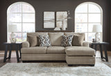 MATHEW Taupe 92" x 62" Reversible Sofa Chaise