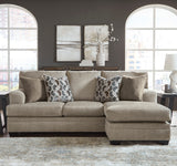 MATHEW Taupe 92" x 62" Reversible Sofa Chaise