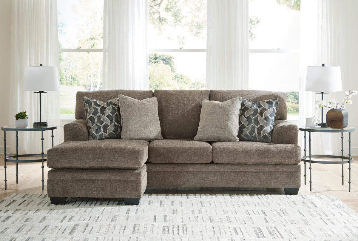 MATHEW Nutmeg Sofa Chaise & Loveseat