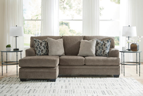 MATHEW Nutmeg Sofa Chaise & Loveseat