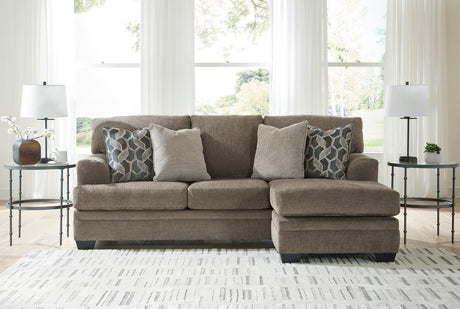 MATHEW Nutmeg 92" x 62" Reversible Sofa Chaise