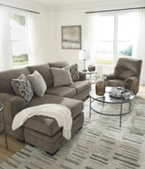 MATHEW Nutmeg 92" x 62" Reversible Sofa Chaise