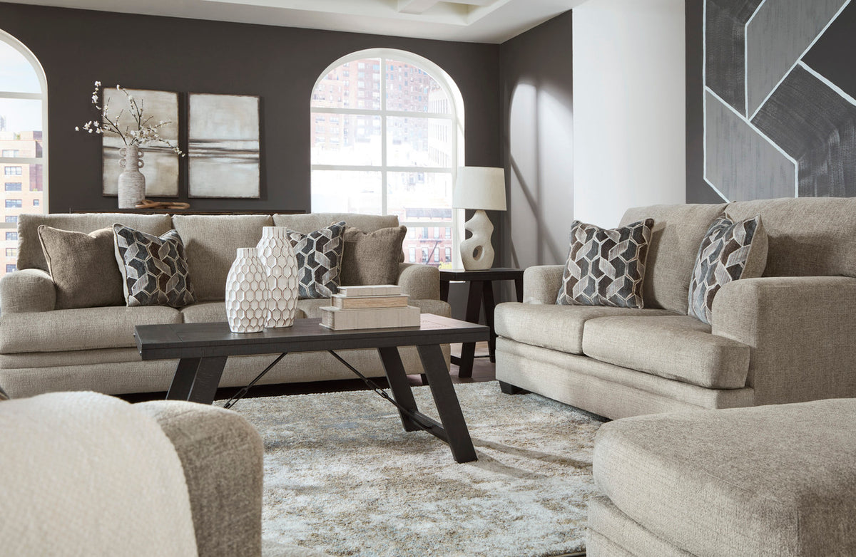 MATHEW Taupe Sofa & Loveseat