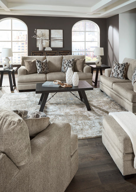 MATHEW Taupe Sofa & Loveseat