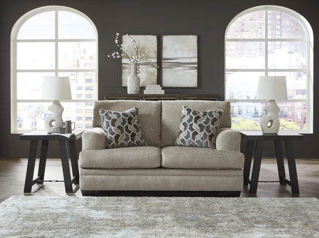 MATHEW Taupe 67" Wide x 39" Height  Loveseat