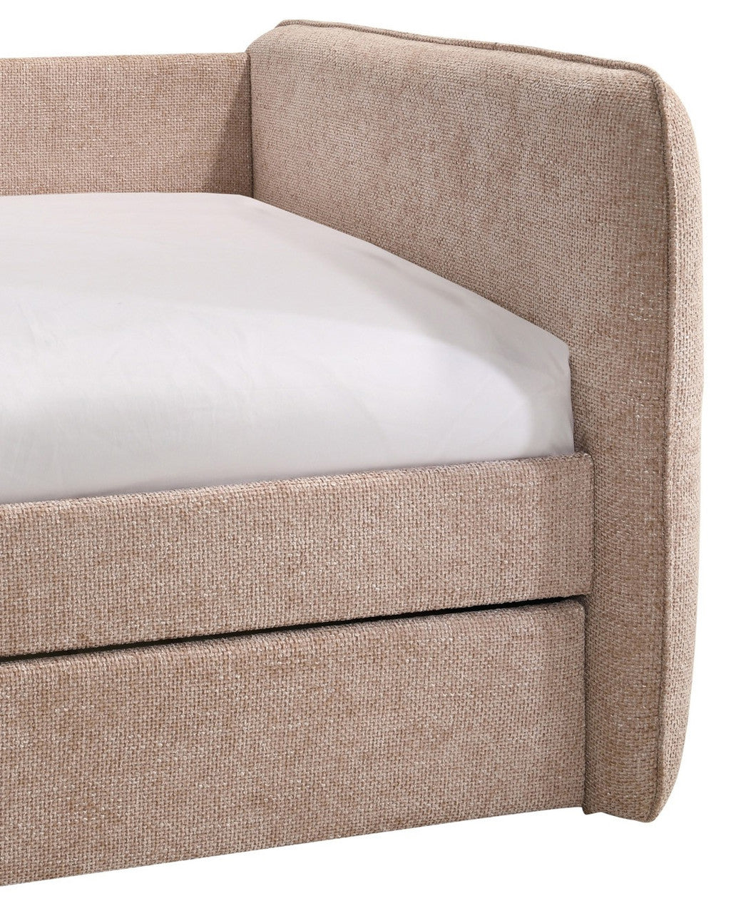 MAURA Mauve Tweed Daybed with Trundle