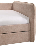 MAURA Mauve Tweed Daybed with Trundle