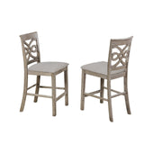 MCKAY Gray 5 Piece Counter Height Set