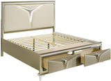 MCQUEEN Champagen Storage Bedroom Set