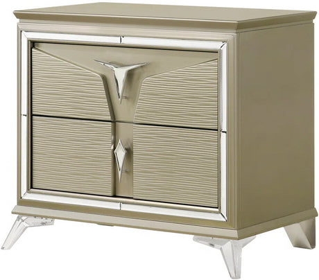 MCQUEEN Champagen Storage Bedroom Set