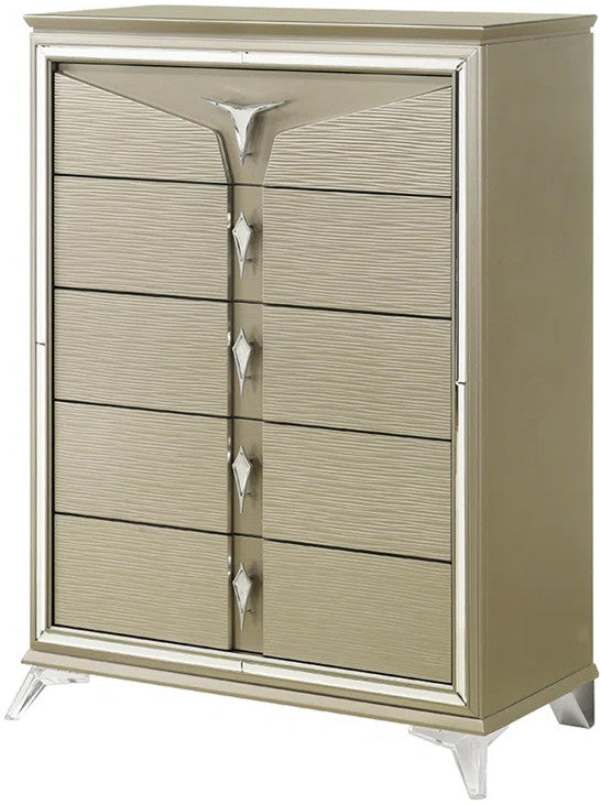 MCQUEEN Champagen Storage Bedroom Set
