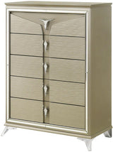 MCQUEEN Champagen Storage Bedroom Set