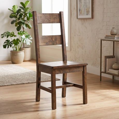MEADOWBROOK Rustic Brown 19" Wide Dining Chair