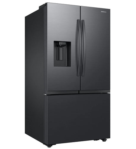MEIZA S26 Matte Black Steel 31 cu. ft. Large Capacity French Door Refrigerator