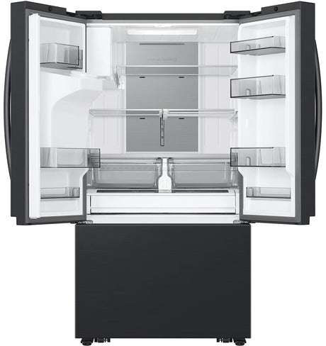 MEIZA S26 Matte Black Steel 31 cu. ft. Large Capacity French Door Refrigerator