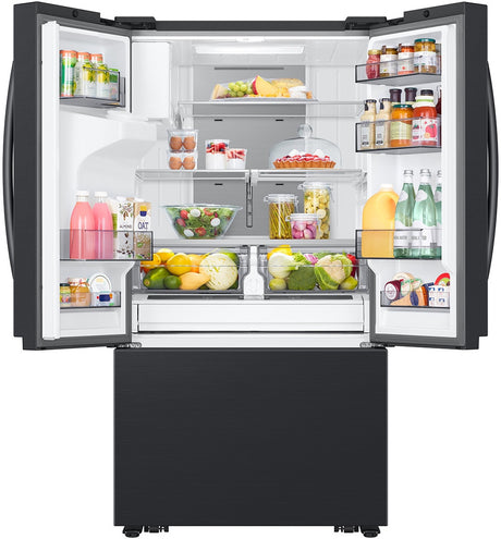 MEIZA S26 Matte Black Steel 31 cu. ft. Large Capacity French Door Refrigerator