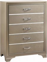 MELENNA Champagne Glam Bedroom Set