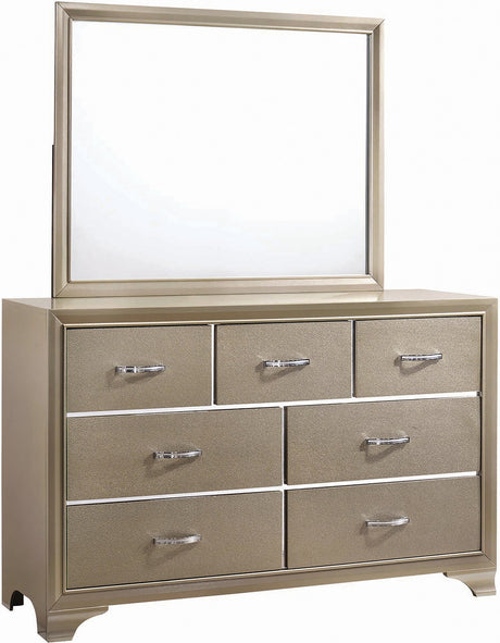 MELENNA Champagne Glam Bedroom Set