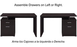 MELKA Brown 47" Wide Desk (RTA)