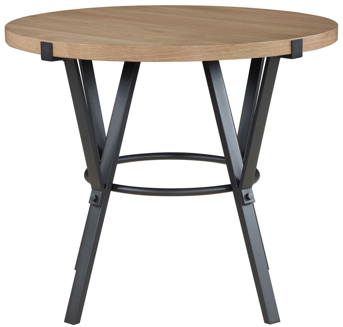 MERZI Black & Brown 5 Piece Counter Height Set