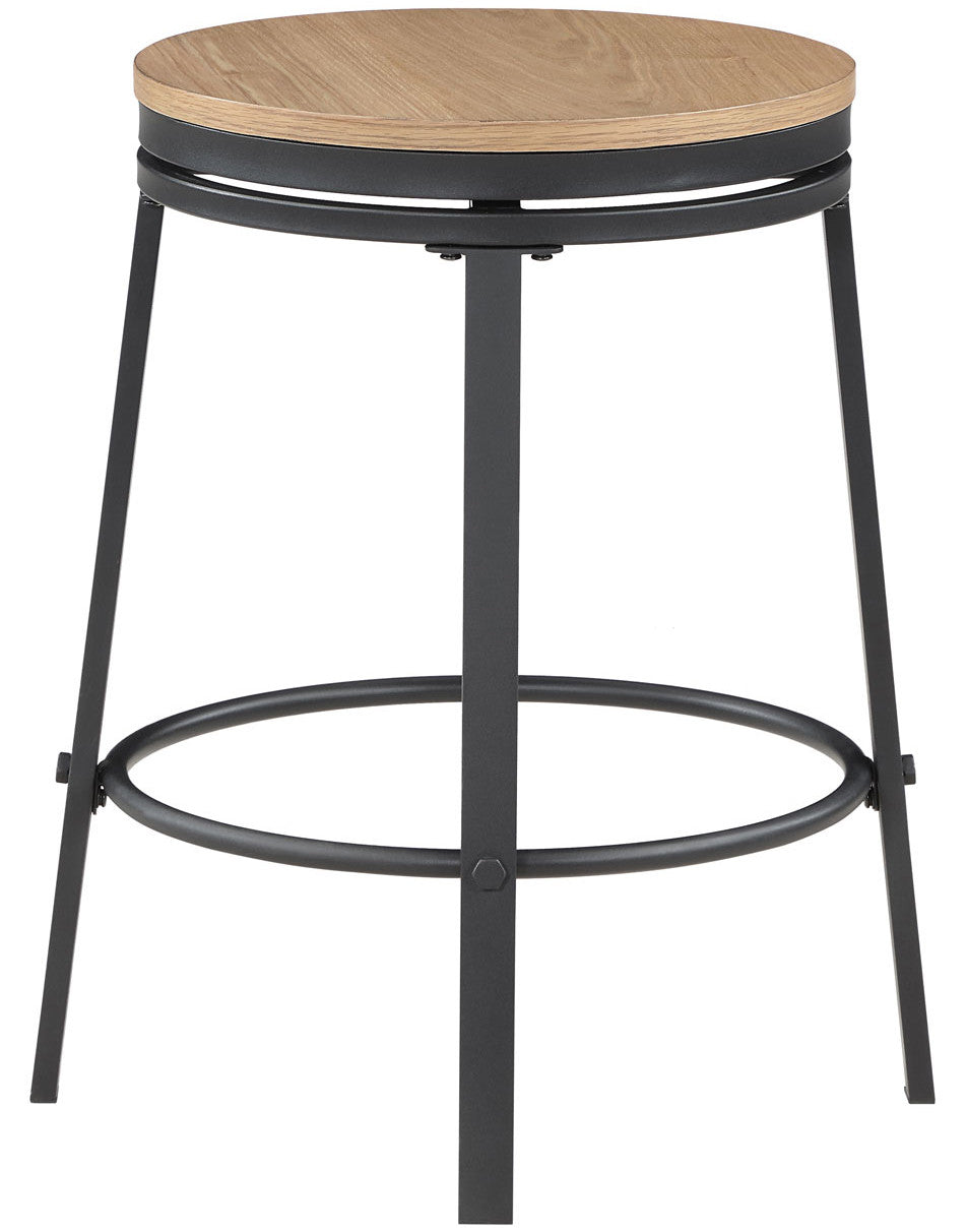 MERZI Black & Brown 5 Piece Counter Height Set