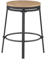 MERZI Black & Brown 5 Piece Counter Height Set