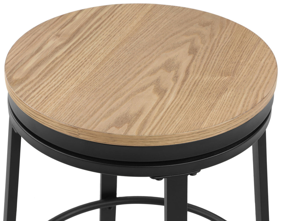 MERZI Black & Brown 5 Piece Counter Height Set