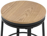 MERZI Black & Brown 5 Piece Counter Height Set