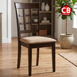 MEYER Dark Brown 17" Wide Dining Chair