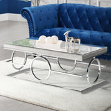 MICHELLE Mirrored 47" Wide Coffee Table