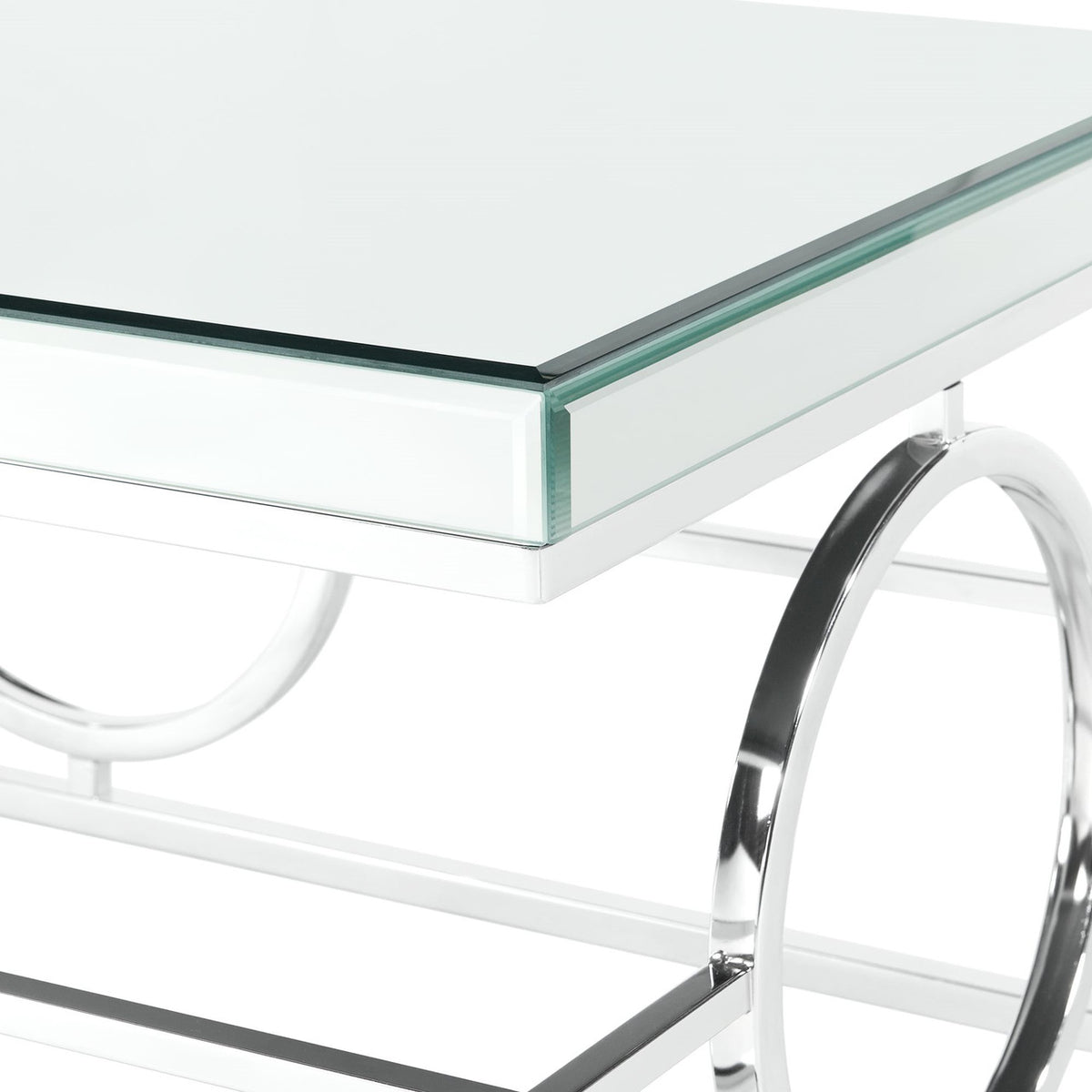 MICHELLE Mirrored 22" Wide End Table