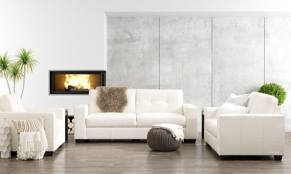 MILLO White 83" Wide Sofa